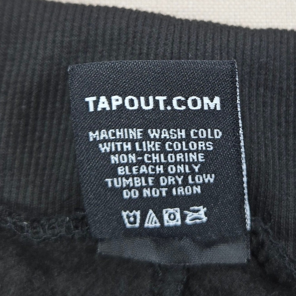 Tapout Athletic Sweat Shorts Colorblock Zipper Pockets Black Grey Mens Large L - Picture 7 of 11